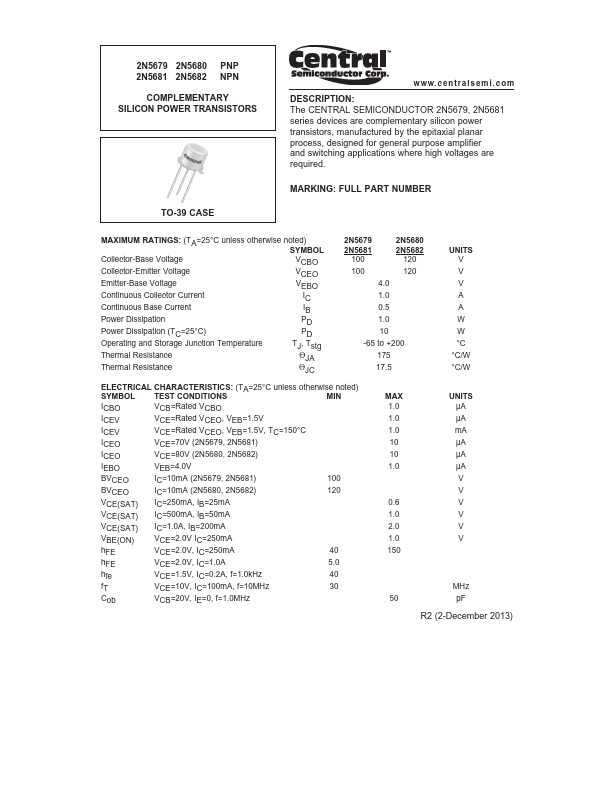 2N5682 Central Semiconductor