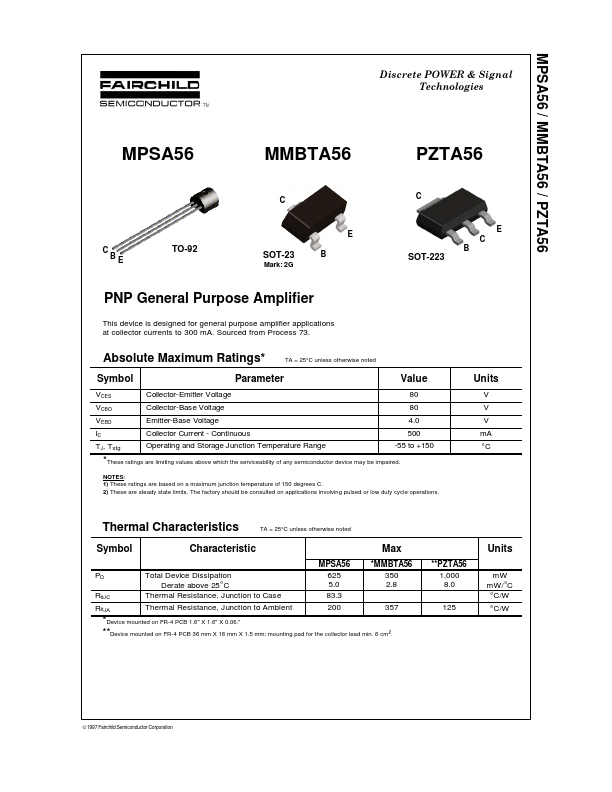 <?=MPSA56?> डेटा पत्रक पीडीएफ