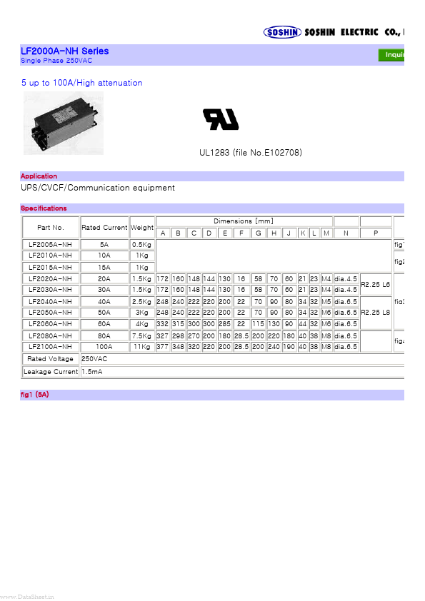 <?=LF2005A-NH?> डेटा पत्रक पीडीएफ