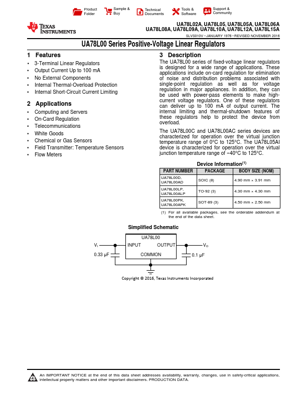 78L06AC Texas Instruments