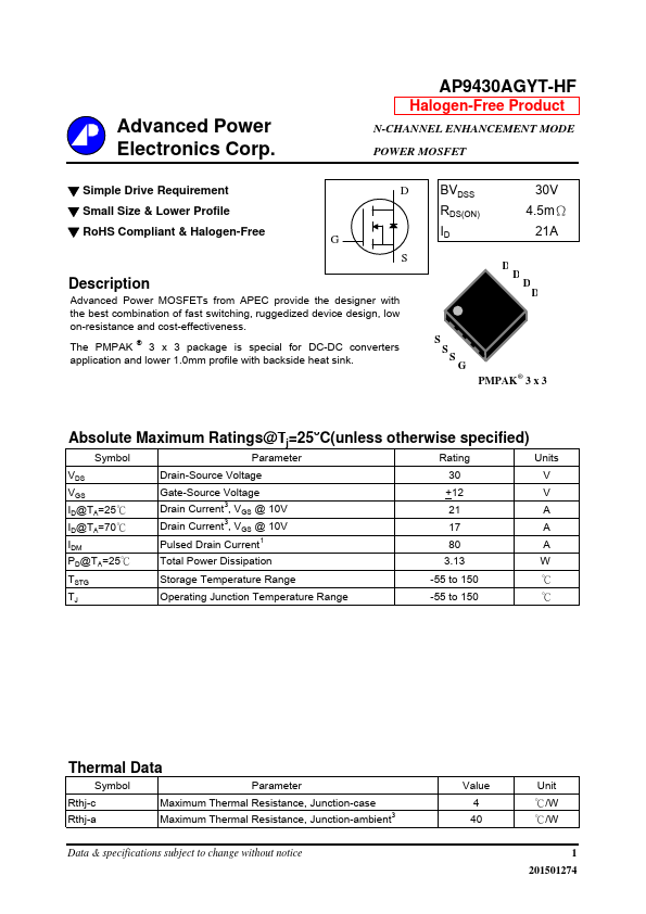 AP9430AGYT-HF