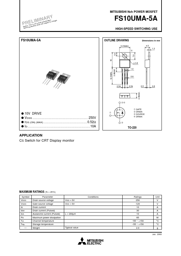 FS10UM-5 Mitsubishi