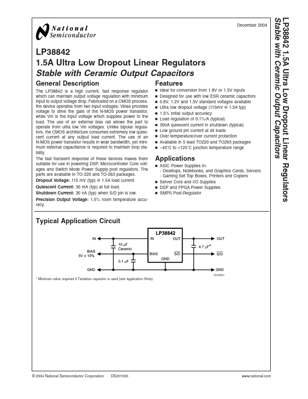 LP38842 National Semiconductor