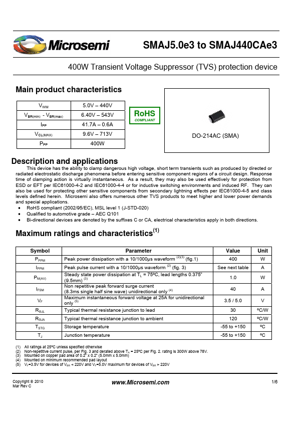 SMAJ8.5CAe3