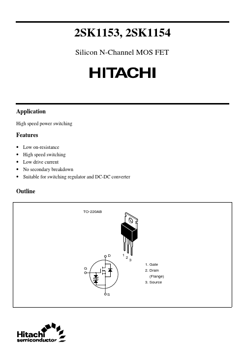 2SK1154 Hitachi Semiconductor