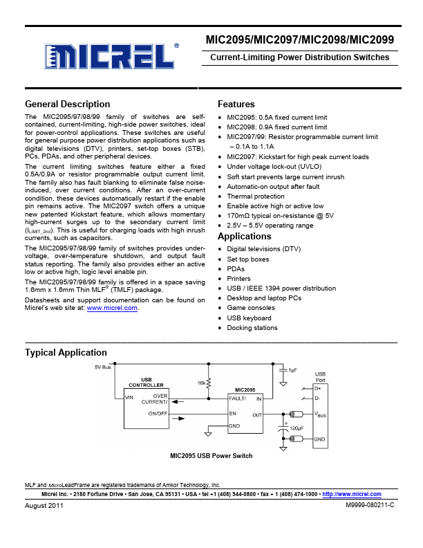 MIC2099 Micrel Semiconductor