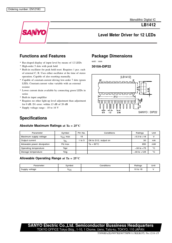 LB1412 Sanyo