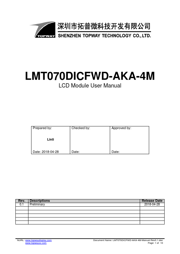 <?=LMT070DICFWD-AKA-4M?> डेटा पत्रक पीडीएफ