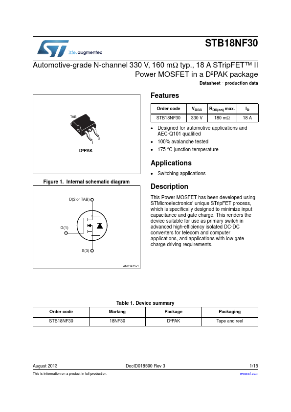 18NF30 - STMicroelectronics