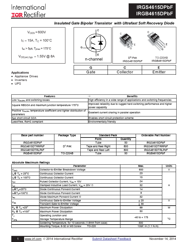 IRGB4615DPBF