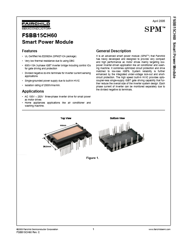 FSBB15CH60 Fairchild Semiconductor