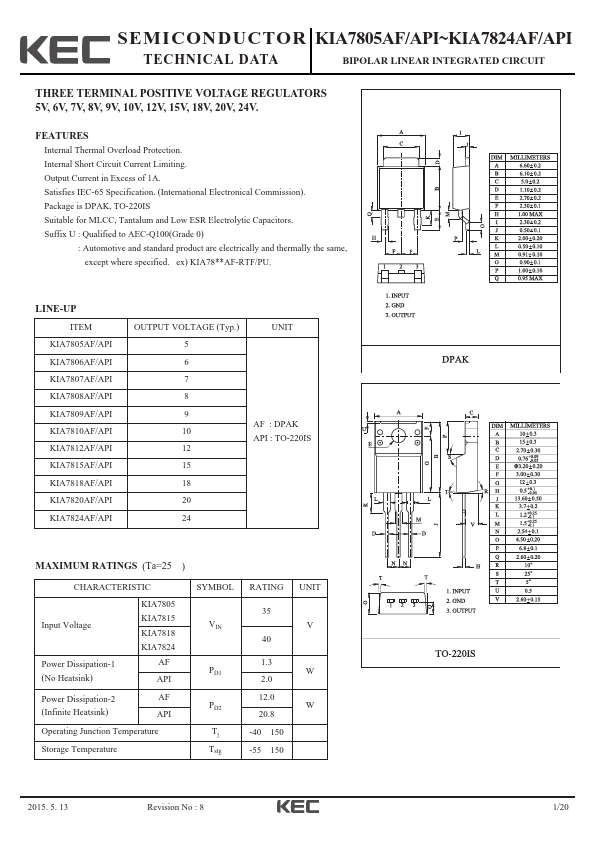 KIA7812API KEC