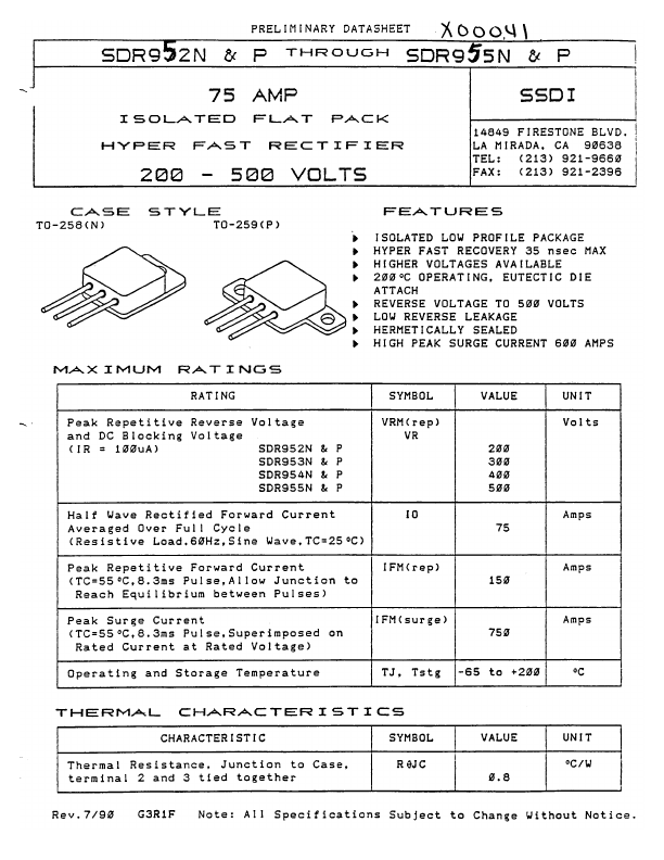 SDR955P SSDI