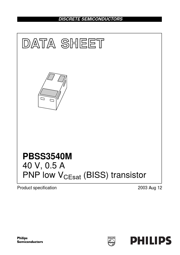 <?=PBSS3540M?> डेटा पत्रक पीडीएफ