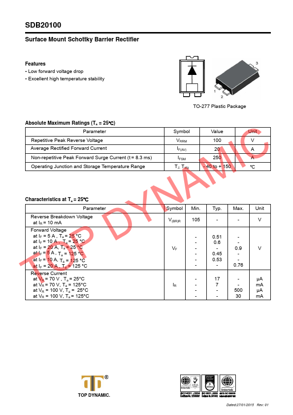 <?=SDB20100?> डेटा पत्रक पीडीएफ