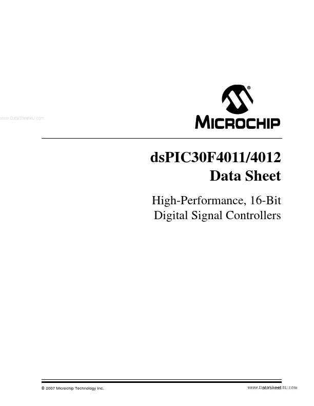 DSPIC30F4012 Microchip Technology