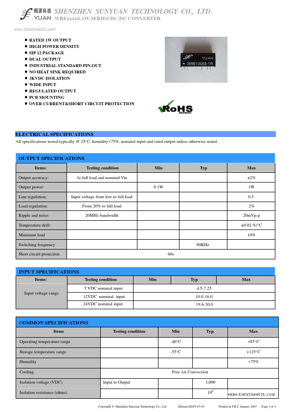 WRE15xxS-1W