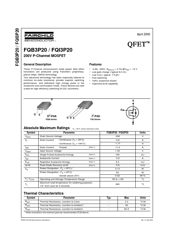 <?=FQB3P20?> डेटा पत्रक पीडीएफ