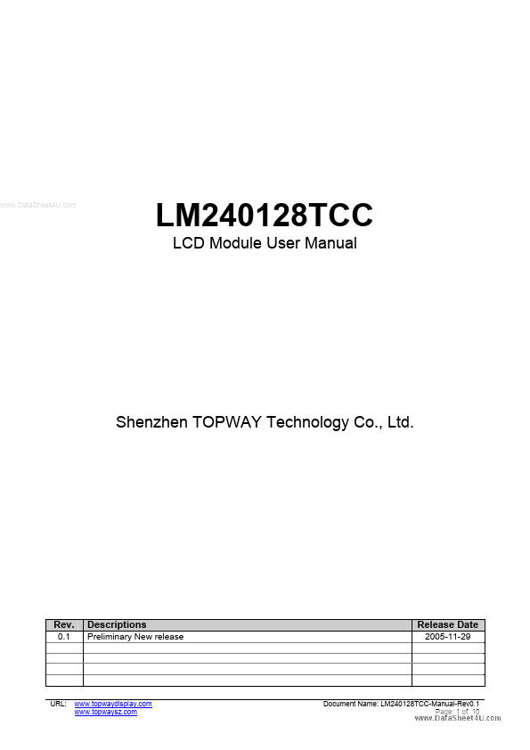 <?=LM240128TCC?> डेटा पत्रक पीडीएफ