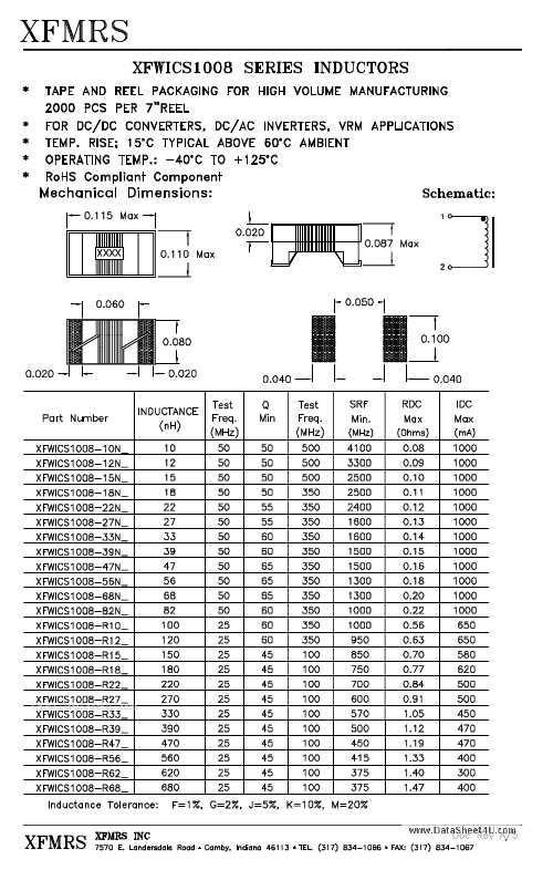 <?=XFWICS1008?> डेटा पत्रक पीडीएफ