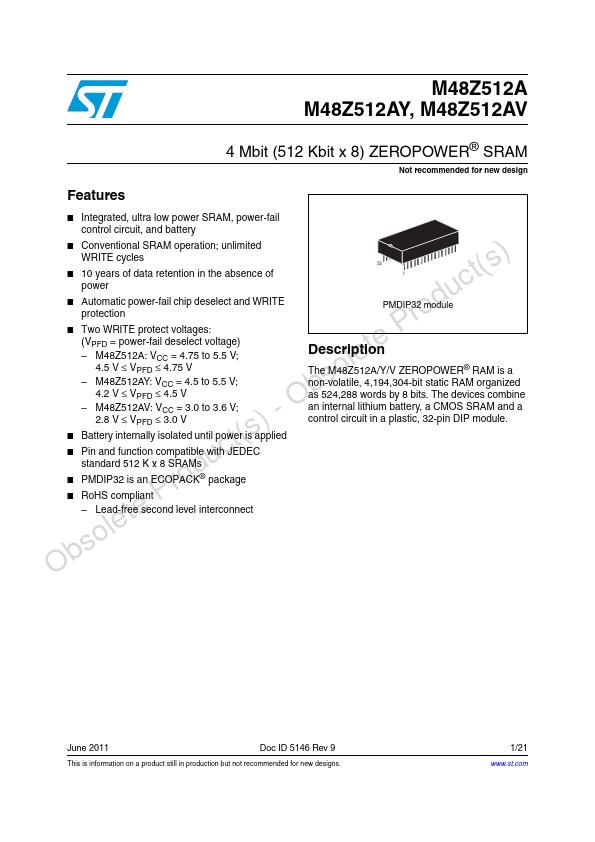 M48Z512A ST Microelectronics