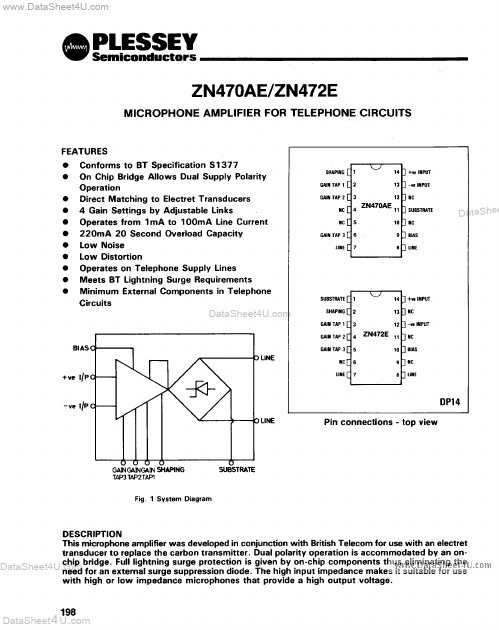 <?=ZN472E?> डेटा पत्रक पीडीएफ