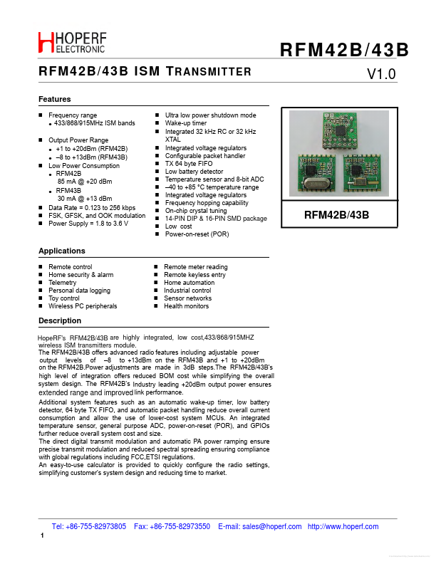 RFM43B