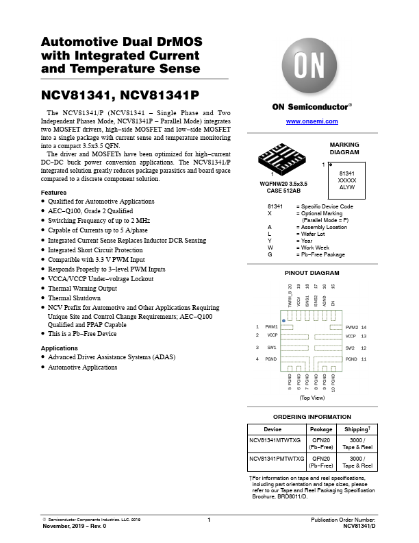 NCV81341P ON Semiconductor