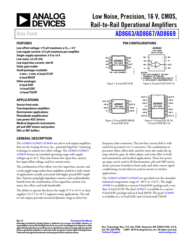 AD8663 Analog Devices