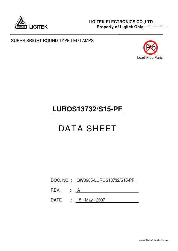 <?=LUROS13732-S15-PF?> डेटा पत्रक पीडीएफ