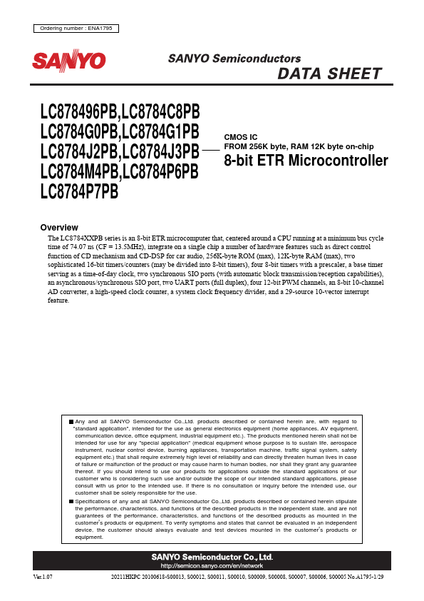 <?=LC8784P7PB?> डेटा पत्रक पीडीएफ