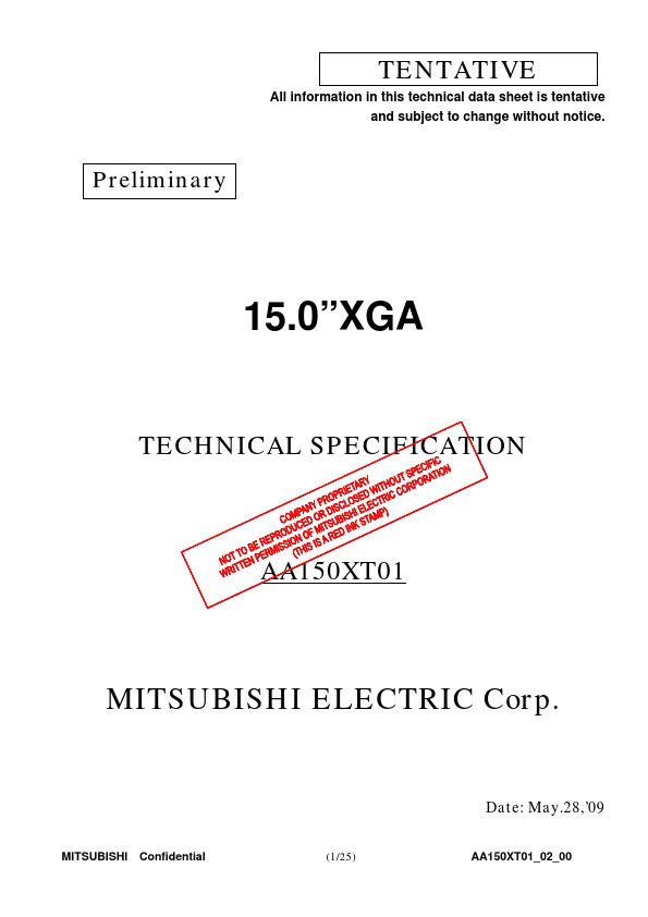 <?=AA150XT01?> डेटा पत्रक पीडीएफ