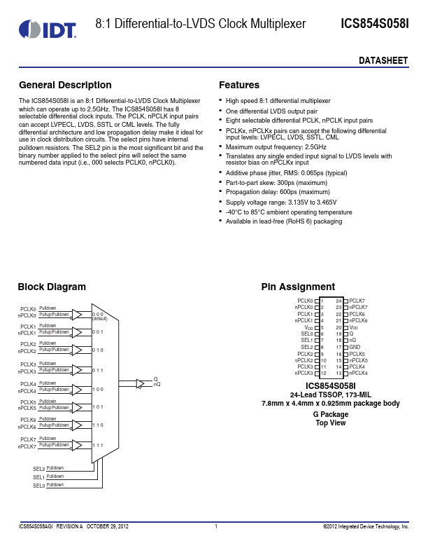 ICS854S058I