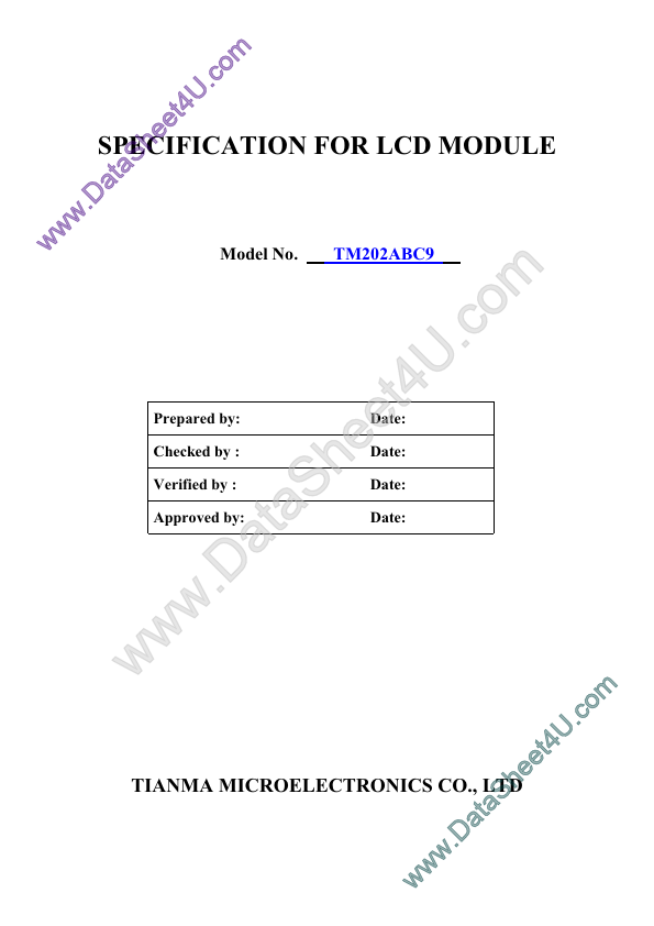 TM202ABC9 TIANMA