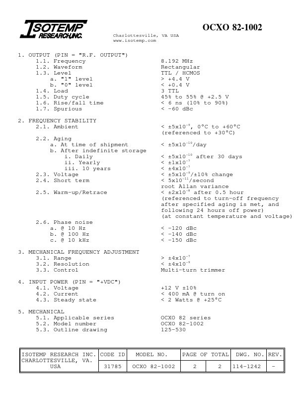 OCXO82-1002