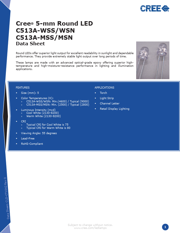 C513A-WSN CREE