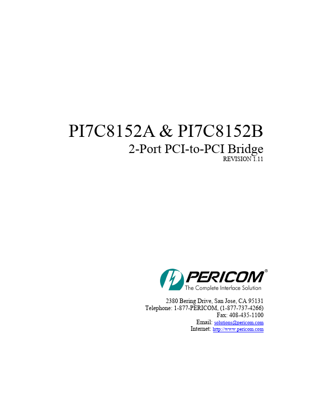PI7C8152A Pericom Semiconductor