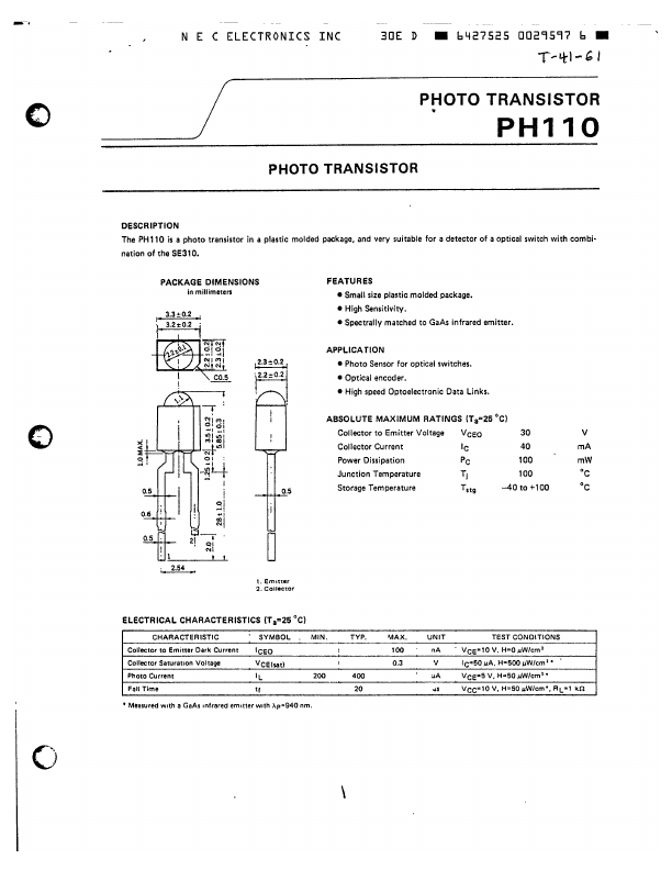 <?=PH110?> डेटा पत्रक पीडीएफ