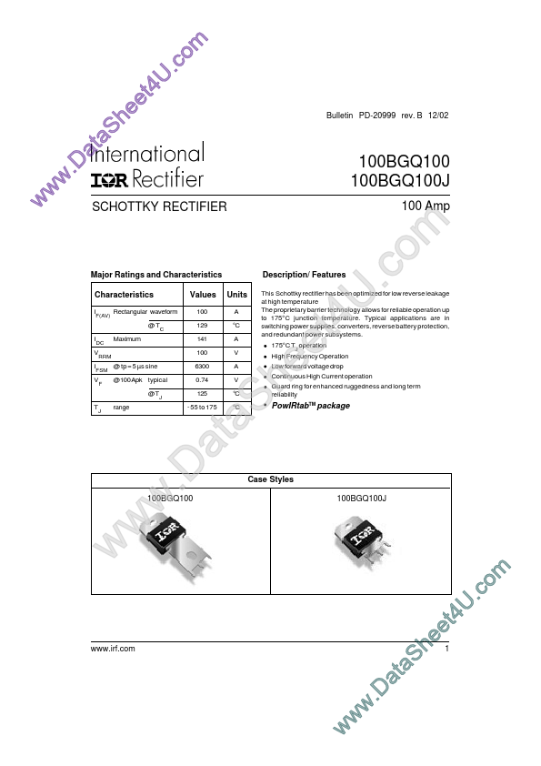 100BGQ100 International Rectifier