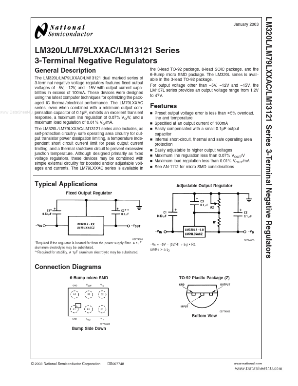 LM13121 National Semiconductor