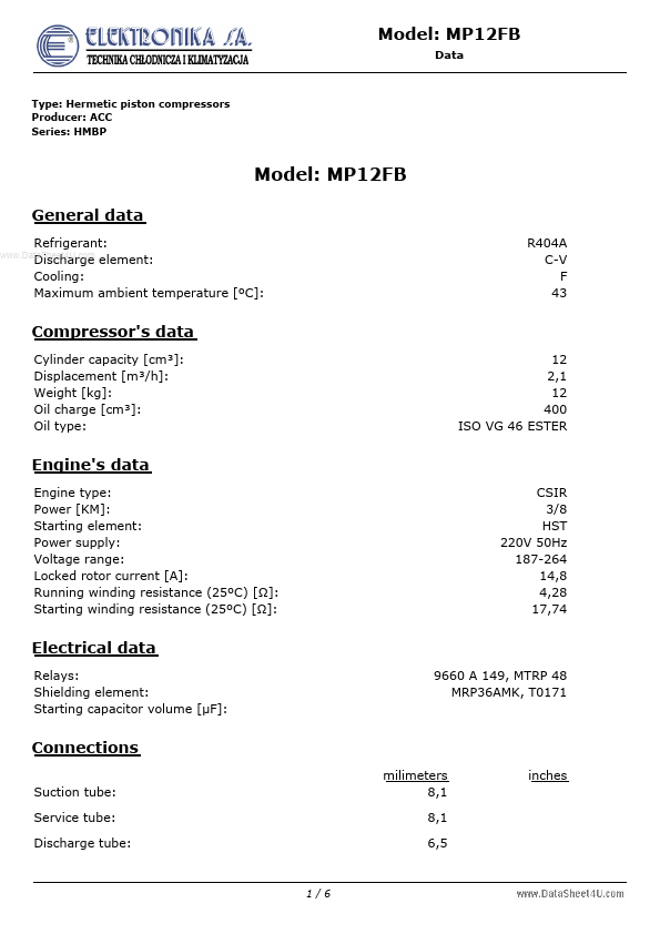 <?=MP12FB?> डेटा पत्रक पीडीएफ