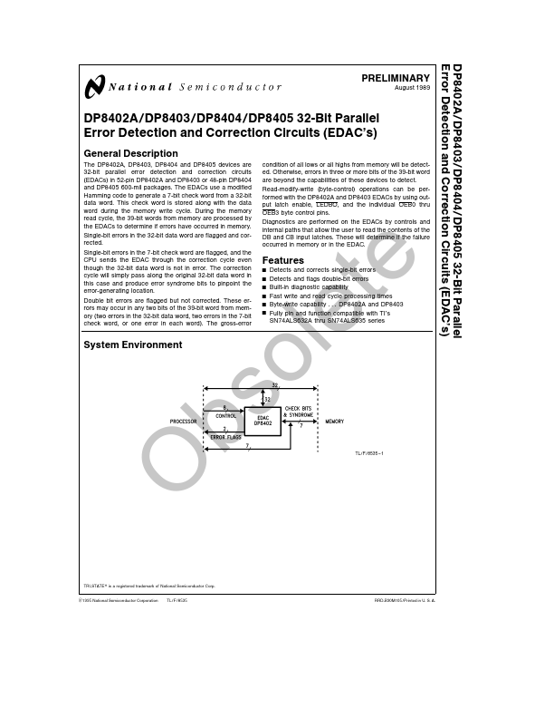 DP8402A National Semiconductor