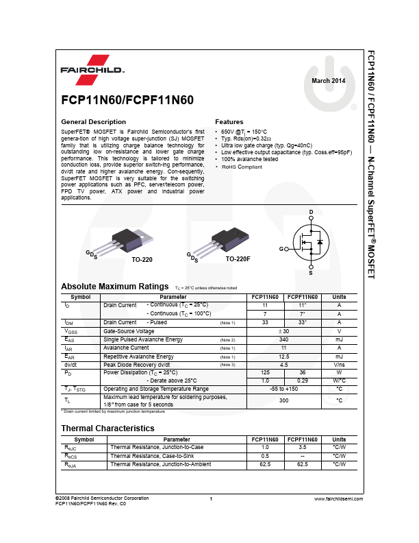 FCP11N60