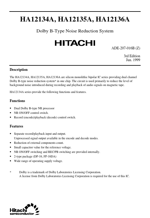HA12134A Hitachi Semiconductor