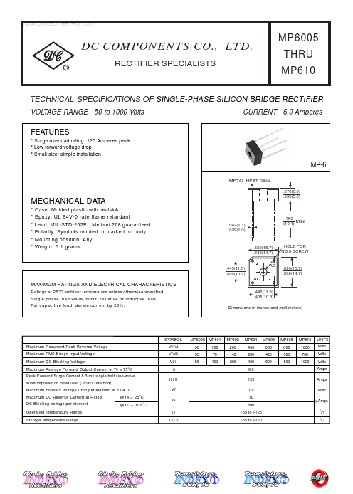 MP604 Dc Components