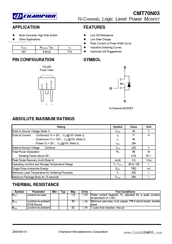 CMT70N03