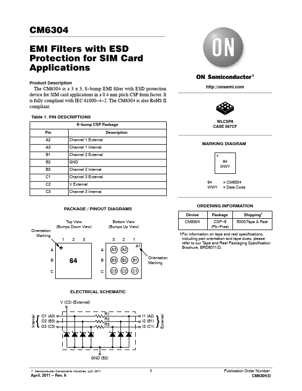 CM6304 ON Semiconductor