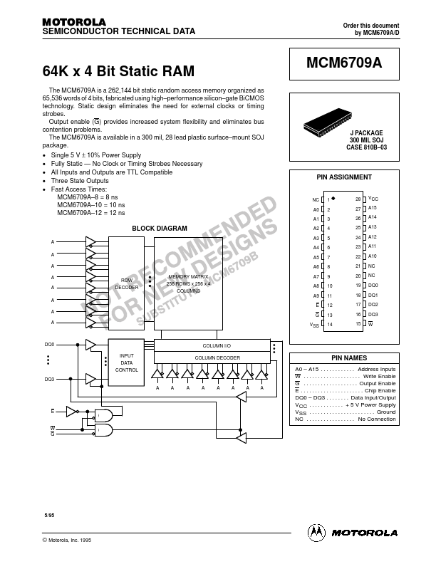 MCM6709A Motorola