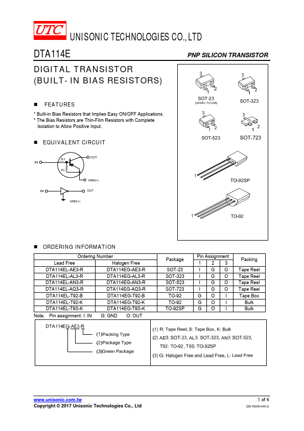 DTA114E UTC