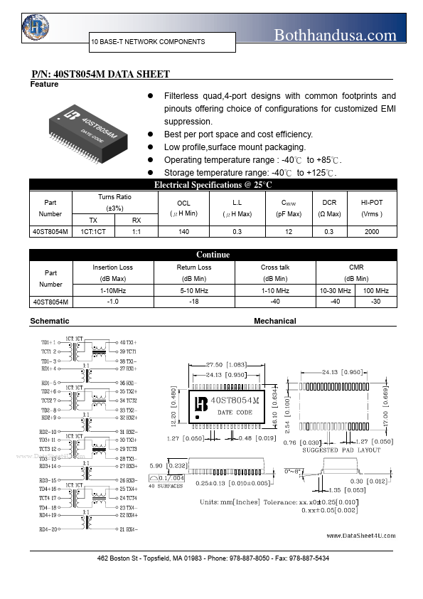 <?=40ST8054M?> डेटा पत्रक पीडीएफ